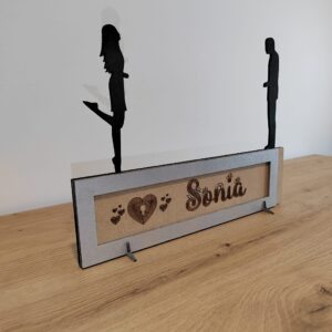 Placa deslizante I love you