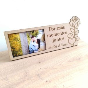 Marco horizontal tallo rosa