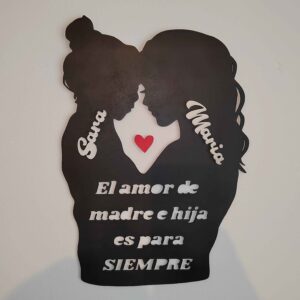 Silueta madre e hija